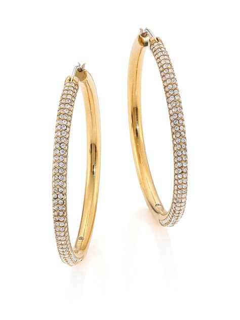 michael kors hoop earrings gold|9ct gold hoop earrings sale.